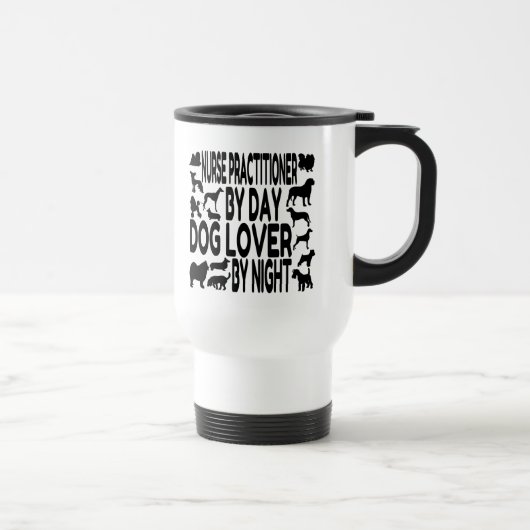 Mug De Voyage Infirmière Amoureux des chiens (Droite)