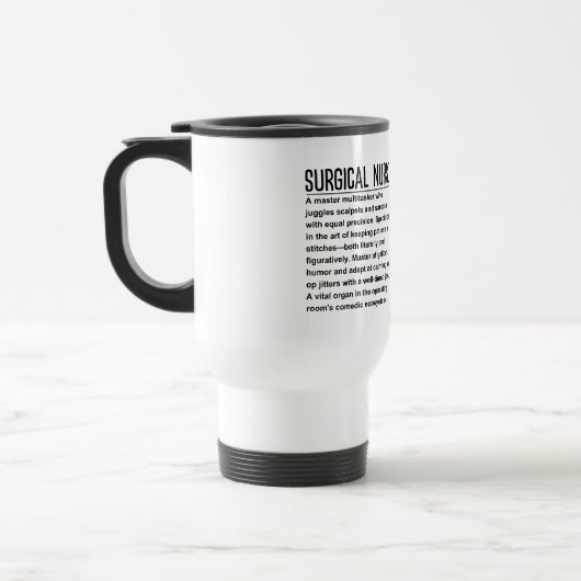 Mug De Voyage Infirmière chirurgicale (Gauche)