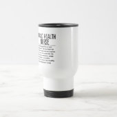 Mug De Voyage infirmière de santé publique (Centre)