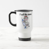 Mug De Voyage Infirmière de singe de chaussette j'appelle les (Gauche)