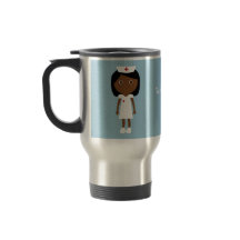 Infirmière ethnique mignonne de bande dessinée