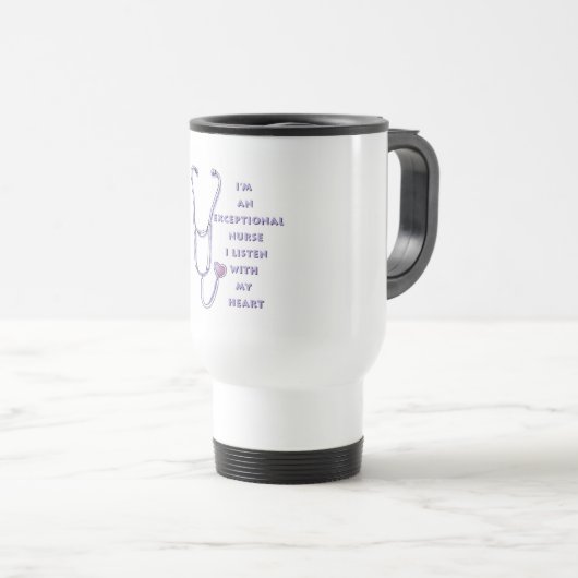 Mug De Voyage Infirmière exceptionnelle Stethoscope (Devant droit)