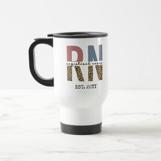 Mug De Voyage Infirmière inscrite à la RN Infirmière infirmière (Gauche)