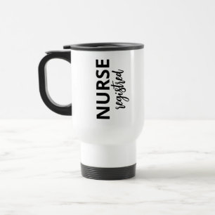 Mug De Voyage Infirmière inscrite RN Nom personnalisé Deux côtés