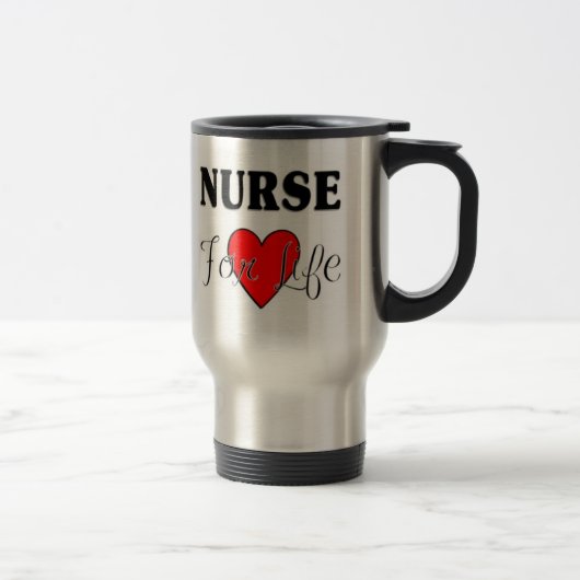 Mug De Voyage Infirmière pendant la vie (Droit)