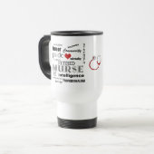 Mug De Voyage Infirmière Pride-Attributs/RETRAITE+Mug Stethoscop (Devant gauche)