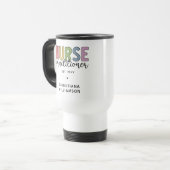 Mug De Voyage Infirmière sur mesure Praticien NP Infirmière dipl (Devant gauche)