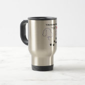 Mug De Voyage Infirmière vétérinaire - empreintes de pattes sur (Devant gauche)