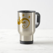 Mug De Voyage Ing de course Gecko d'or (Devant droit)