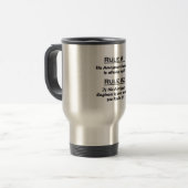 Mug De Voyage Ingénieur aérospatial de règle (Devant gauche)