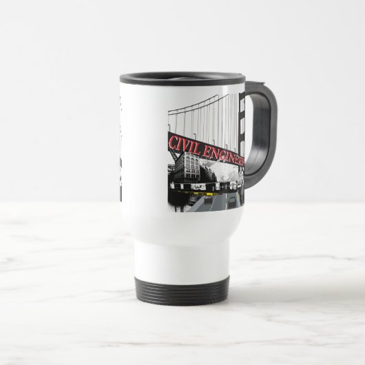 Mug De Voyage Ingénieur civil (Devant droit)
