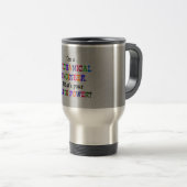 Mug De Voyage Ingénieur mécanique : Super puissance (Devant droit)