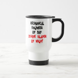 Mug De Voyage Ingénieur mécanique Zombie plaisanter