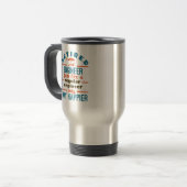 Mug De Voyage Ingénieur retraité Génie plus heureux Retraite (Devant gauche)