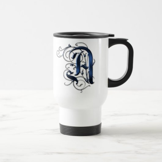 Mug De Voyage Initiales vintages A (Droite)