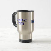 Mug De Voyage Insigne de CIB, VÉTÉRINAIRE de COMBAT ! (Devant gauche)