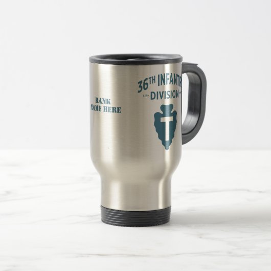 Mug De Voyage Insigne de la 36e division d'infanterie (Devant droit)