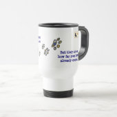 Mug de voyage inspirant - Continuez à bouger (Devant droit)