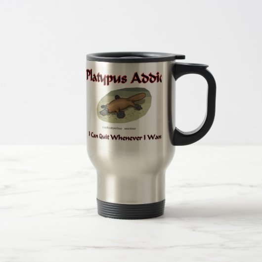 Mug De Voyage Intoxiqué d'ornithorynque (Droit)