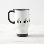 Mug de voyage Iris violet et blanc (Gauche)