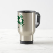 Mug De Voyage Irlandais Shamrock Splat ! (Devant droit)