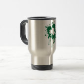 Mug De Voyage Irlandais Shamrock Splat ! (Devant gauche)