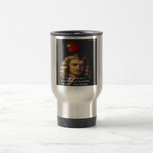 Mug De Voyage Isaac Newton "Épaules géantes" Cadeaux de sagesse 