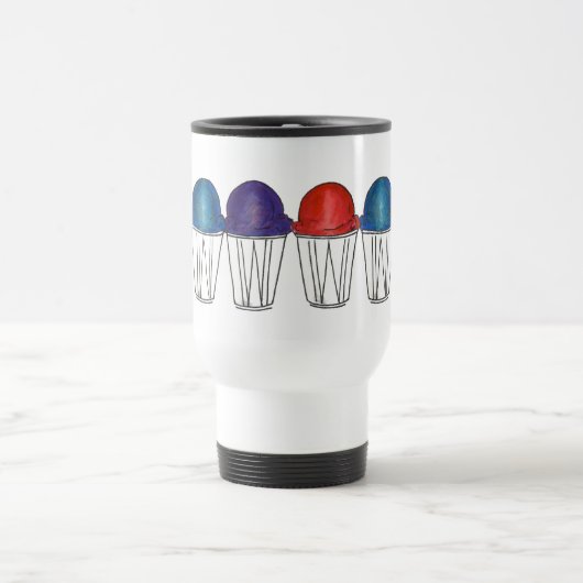 Mug De Voyage Italien Eau Rasée Glace Été Snocone Sno Cone (Centre)