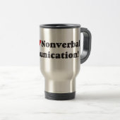 Mug De Voyage J'adore la communication non verbale ! (Devant droit)