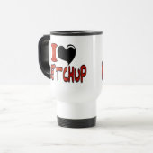 Mug De Voyage J'adore le Ketchup (Devant gauche)