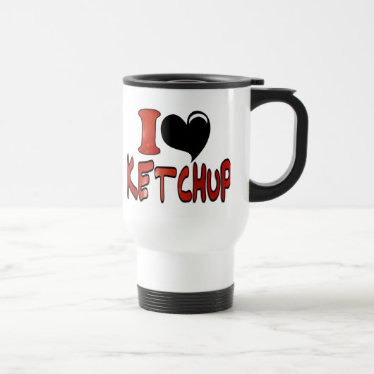 Mug De Voyage J'adore le Ketchup (Droite)