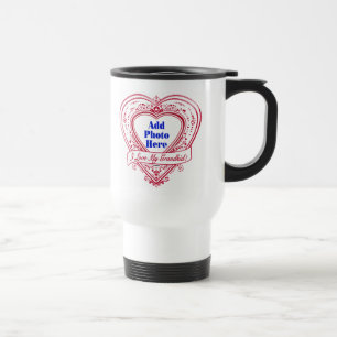 Mug De Voyage J'adore My Grandkid ! Photo Red Hearts