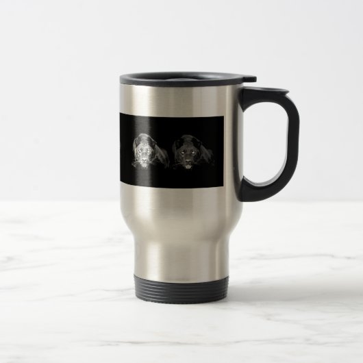 Mug De Voyage Jaguar noir et blanc (Droit)