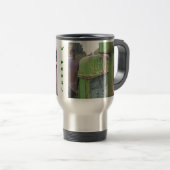 Mug De Voyage J'aime de vieux tracteurs verts (Devant droit)