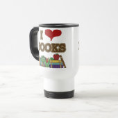 Mug De Voyage J'aime des livres (Devant gauche)