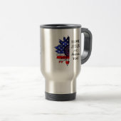 Mug De Voyage J'aime Jésus et l'Amérique aussi (Devant droit)