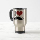 Mug De Voyage J'aime la moustache (Devant gauche)