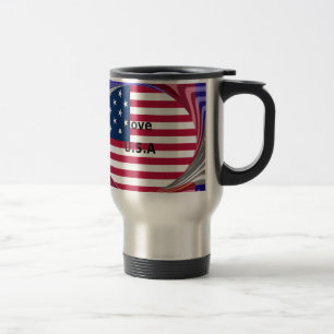 Mug De Voyage J'aime l'art en spirale U.S.A. : Impression d'art