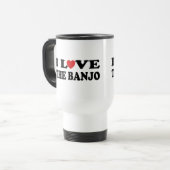Mug De Voyage J'aime le banjo (Devant gauche)