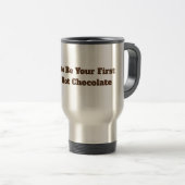 Mug De Voyage J'aime le chocolat chaud (Devant droit)