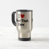 Mug De Voyage J'aime le coeur de plongée Dumpster sur mesure (Devant gauche)