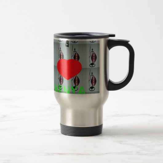 Mug De Voyage J'aime le Kenya (Droit)