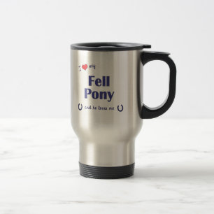 Mug De Voyage J'aime le mon suis tombé poney (le poney masculin