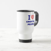 Mug De Voyage J'aime le peuple croate (Devant droit)