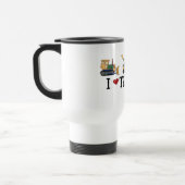 Mug De Voyage J'aime le T-shirts et les cadeaux de camions (Gauche)