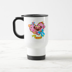 Mug De Voyage J'Aime Les Carlins ! Musique de voyage