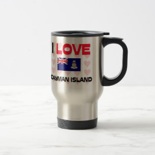 Mug De Voyage J'aime l'Île Caïman