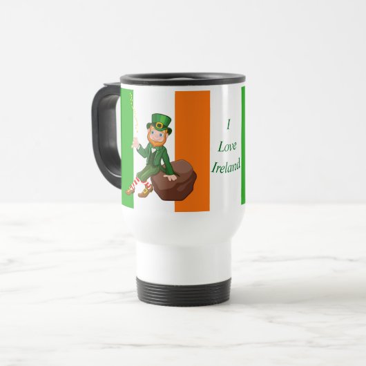 Mug De Voyage J'aime l'Irlande (Devant gauche)
