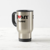 Mug De Voyage J'aime ma bonne d'enfants (Devant gauche)