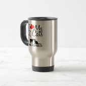 Mug De Voyage J'aime mes deux chats (Devant gauche)